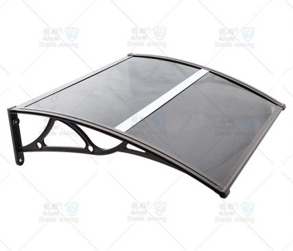 棕色铝合金支架棕色实心板中收边门窗遮阳篷 棕色铝合金支架棕色实心板中收边门窗遮阳篷