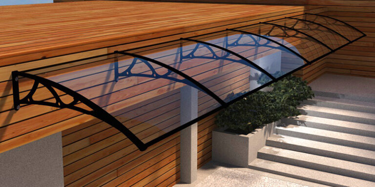 铝合金支架耐力板门窗遮阳篷