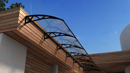 铝合金支架耐力板门窗遮阳篷 铝合金支架耐力板门窗遮阳篷