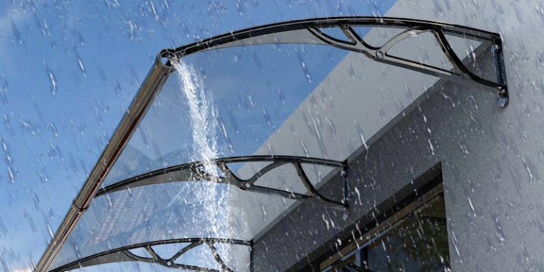 稳顾雨棚铝合金水槽雨棚