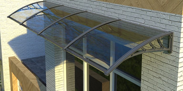 塑料支架耐力板门窗遮阳篷