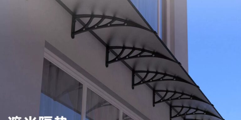 塑钢支架铝塑板门窗遮阳篷