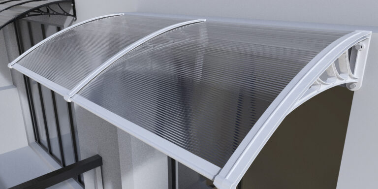 塑钢支架阳光板门窗遮阳篷